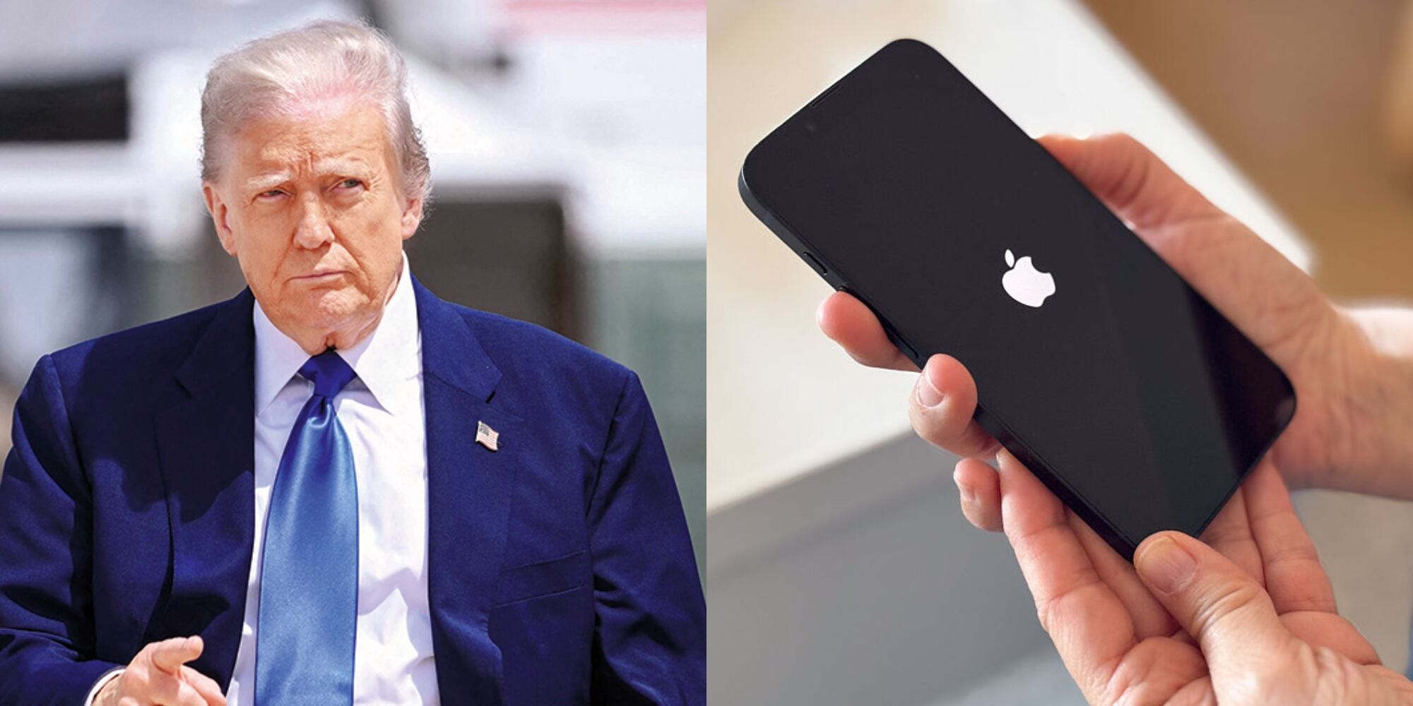 Donald Trump y iPhone