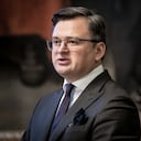 “Ucrania tiene todo el derecho de liberar sus territorios y seguirá liberándolos, independientemente de lo que Rusia tenga que decir”: canciller Dmytro Kuleba.(Photo by Mads Claus Rasmussen / Ritzau Scanpix / AFP) / Denmark OUT
