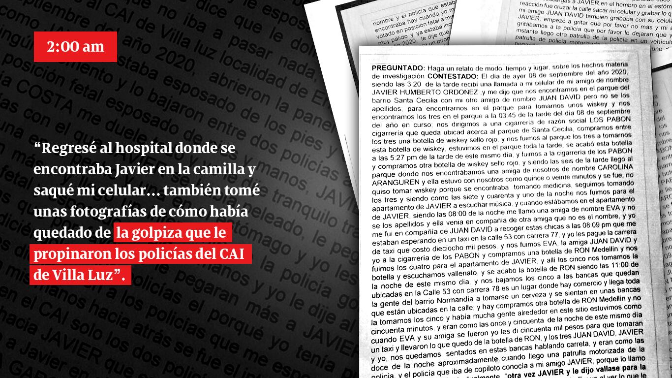 Así mataron a Javier Ordoñez