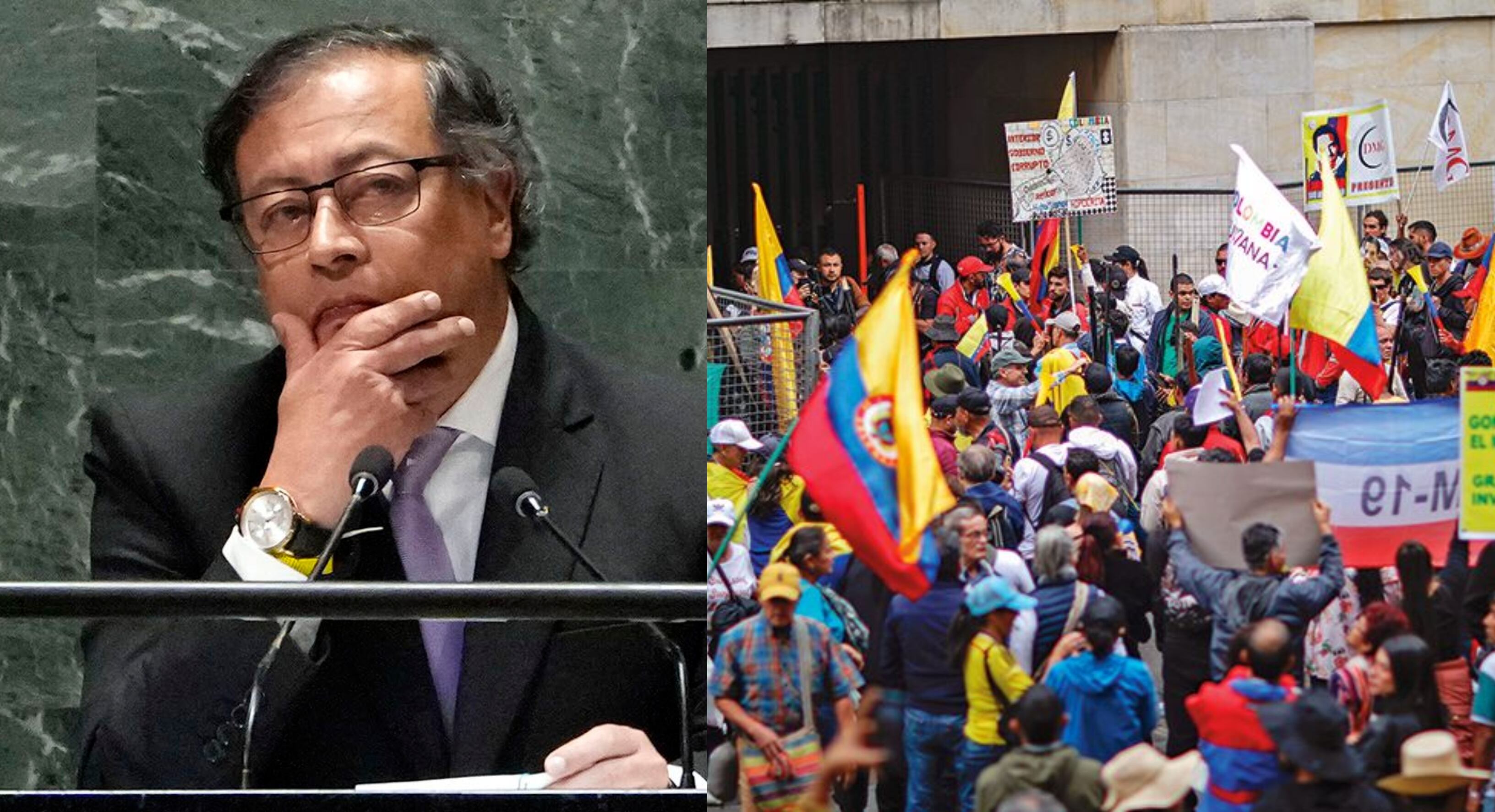 La reacción del presidente Petro ante las protestas ha motivado críticas desde sectores de oposición.