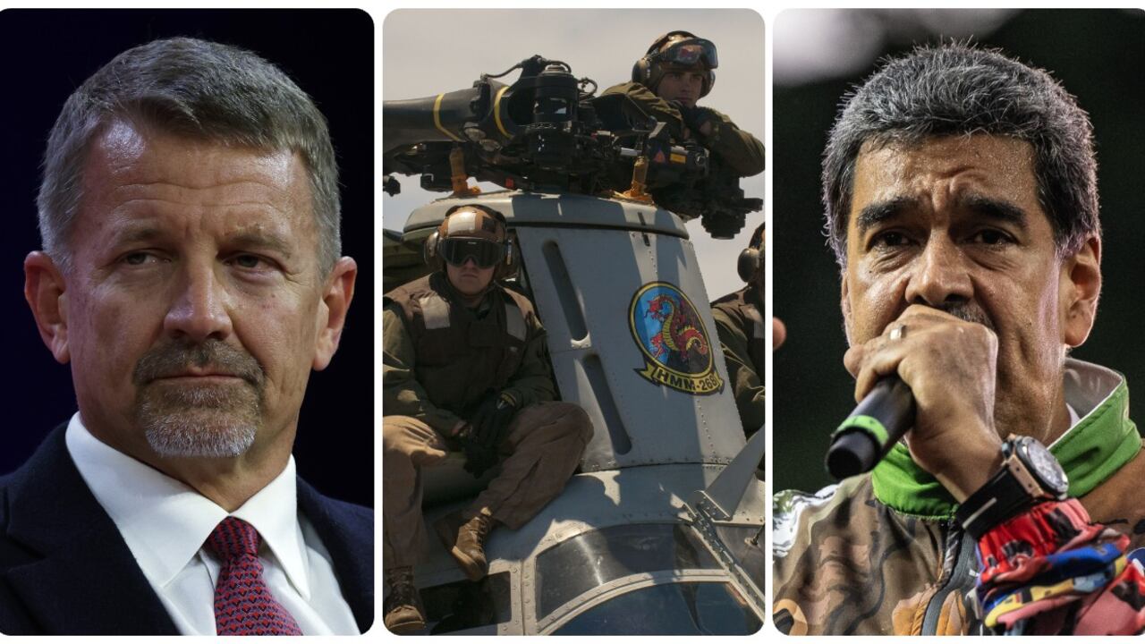Erik Prince y Nicolás Maduro.