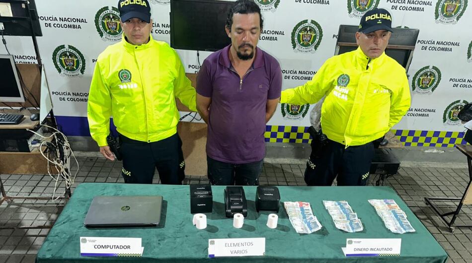 Elementos hallados al denominado 'zar' de los juegos ilegales en Cali.