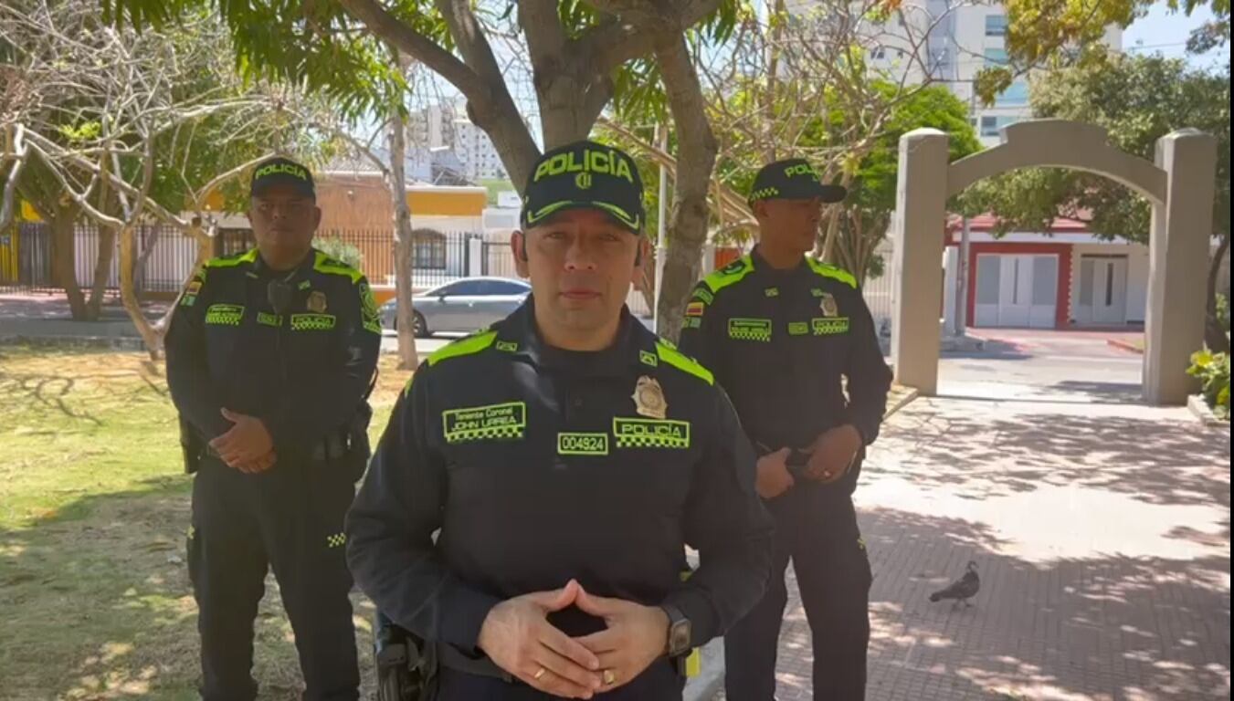 Teniente coronel John Jairo Urrea Rozo, comandante del departamento de Policía en Atlántico.