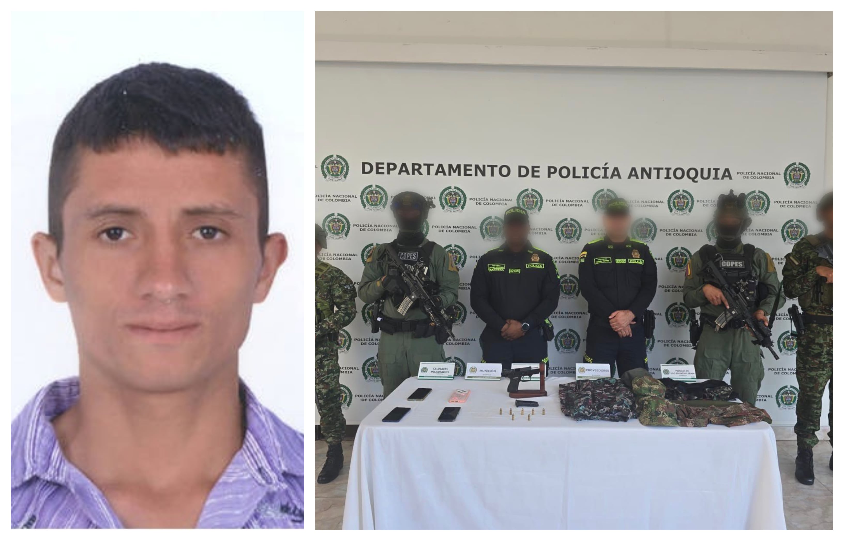 Juan de Dios Mazo Patiño, alias Venezuela, dado de baja por el Ejército en Anorí, Antioquia.