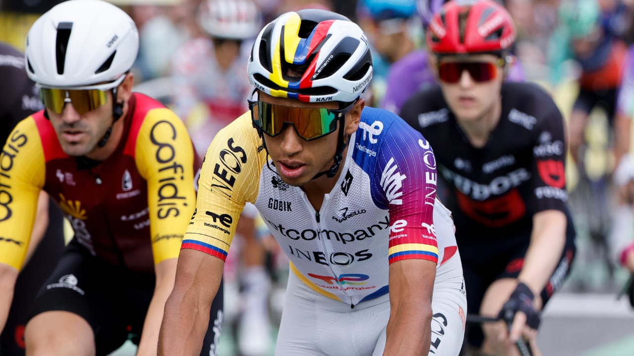 Egan Bernal, ciclista colombiano al servicio de Ineos.