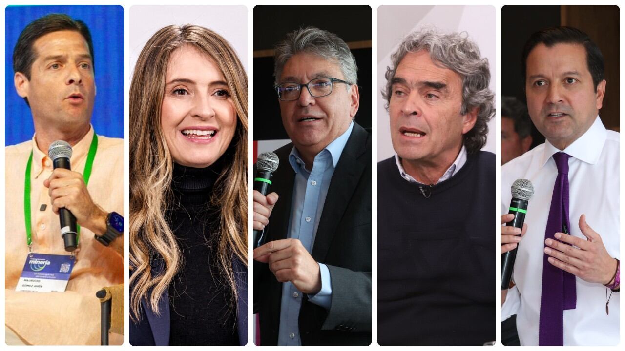 Mauricio Gómez Amín, Paloma Valencia, Mauricio Cárdenas, Sergio Fajardo y David Luna.