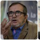 Rodrigo Londoño y Álvaro Uribe.