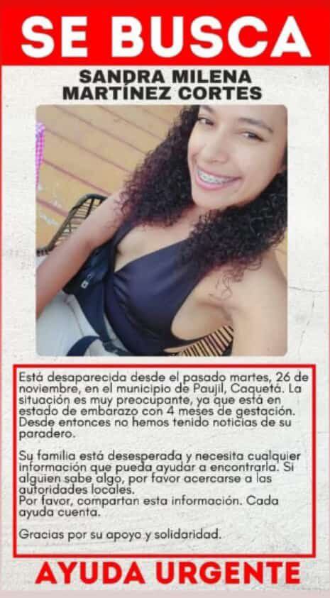 Angustia en Caquetá: reportan la desaparición de una mujer embarazada. Se habla de un presunto secuestro