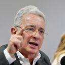 Alvaro Uribe Vélez rueda de prensa