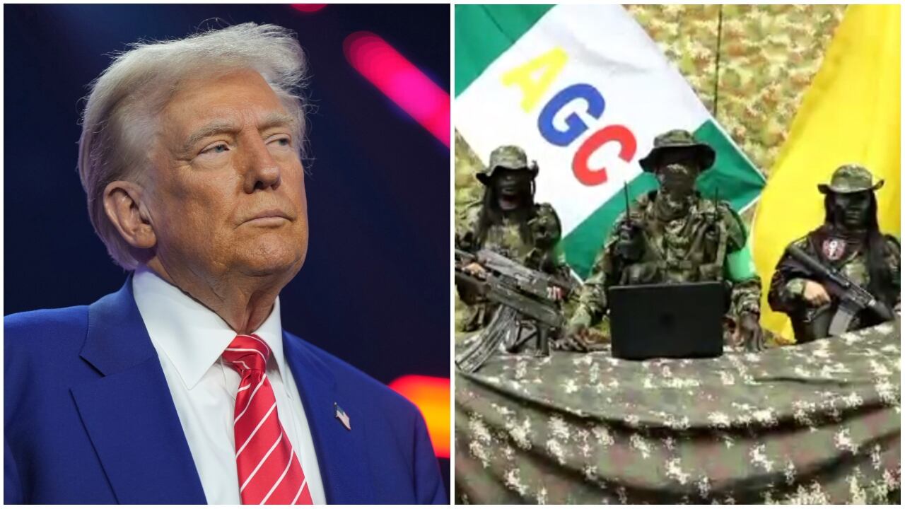 Donald Trump y miembros del Clan del Golfo