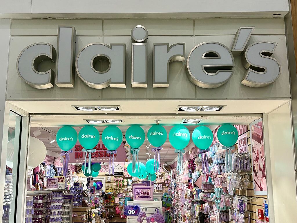 A general view of a Claire's Accessories shop in Princess Square Bracknell Shopping Centre in Bracknell, Berkshire. Picture date: Wednesday August 13, 2025. (Photo by Jonathan Brady/PA Images via Getty Images)