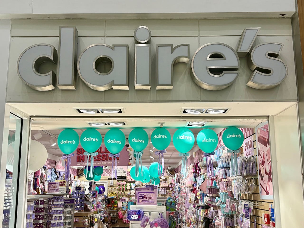 A general view of a Claire's Accessories shop in Princess Square Bracknell Shopping Centre in Bracknell, Berkshire. Picture date: Wednesday August 13, 2025. (Photo by Jonathan Brady/PA Images via Getty Images)