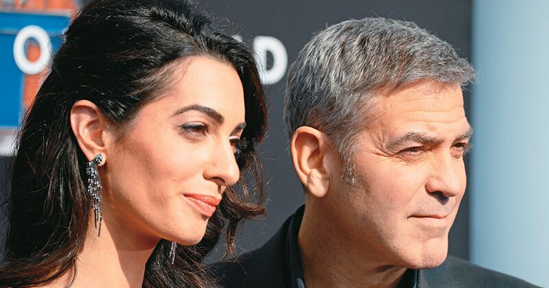GeorGe Clooney y Amal Alamuddin están casados desde 2014 y son padres de los mellizos Ella y Alexander.