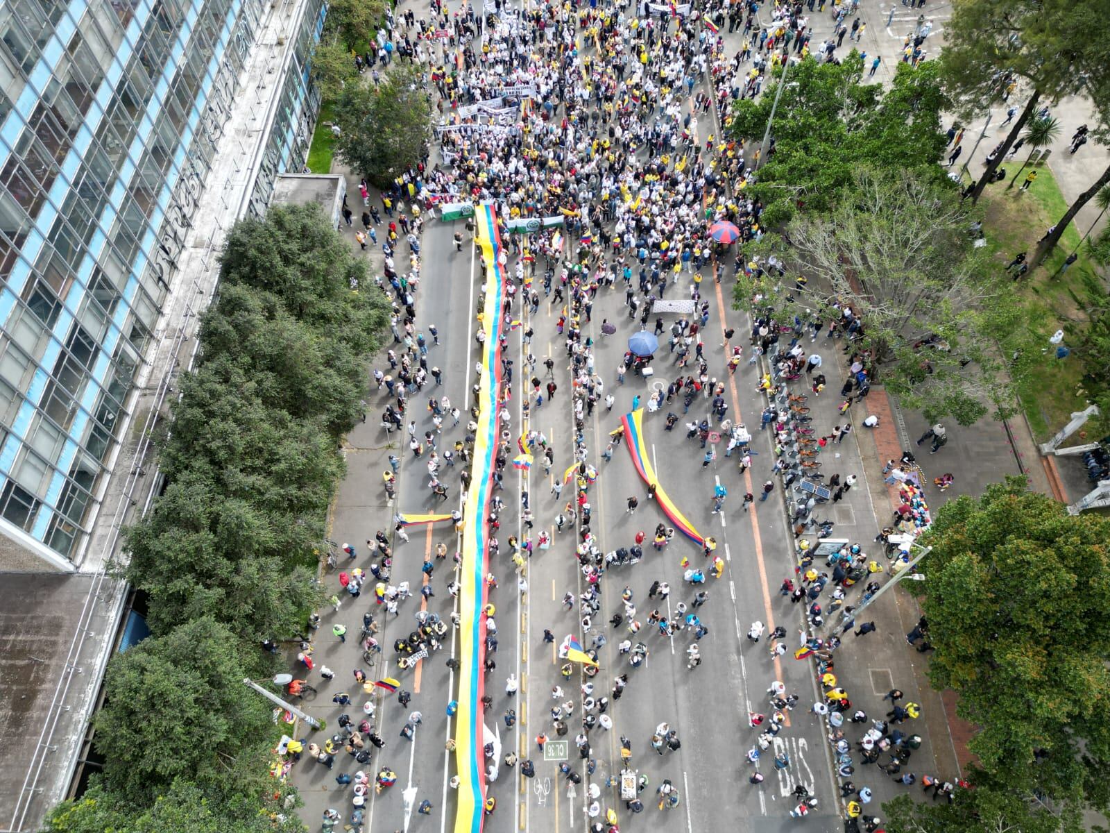 Marchas, protestas contra políticas del gobierno de Gustavo Petro.
Bogotá Junio 20 de 2023.
Foto:Oscar González-Revista Semana.