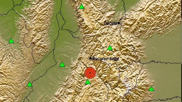 Temblor en Los Santos, Santander.