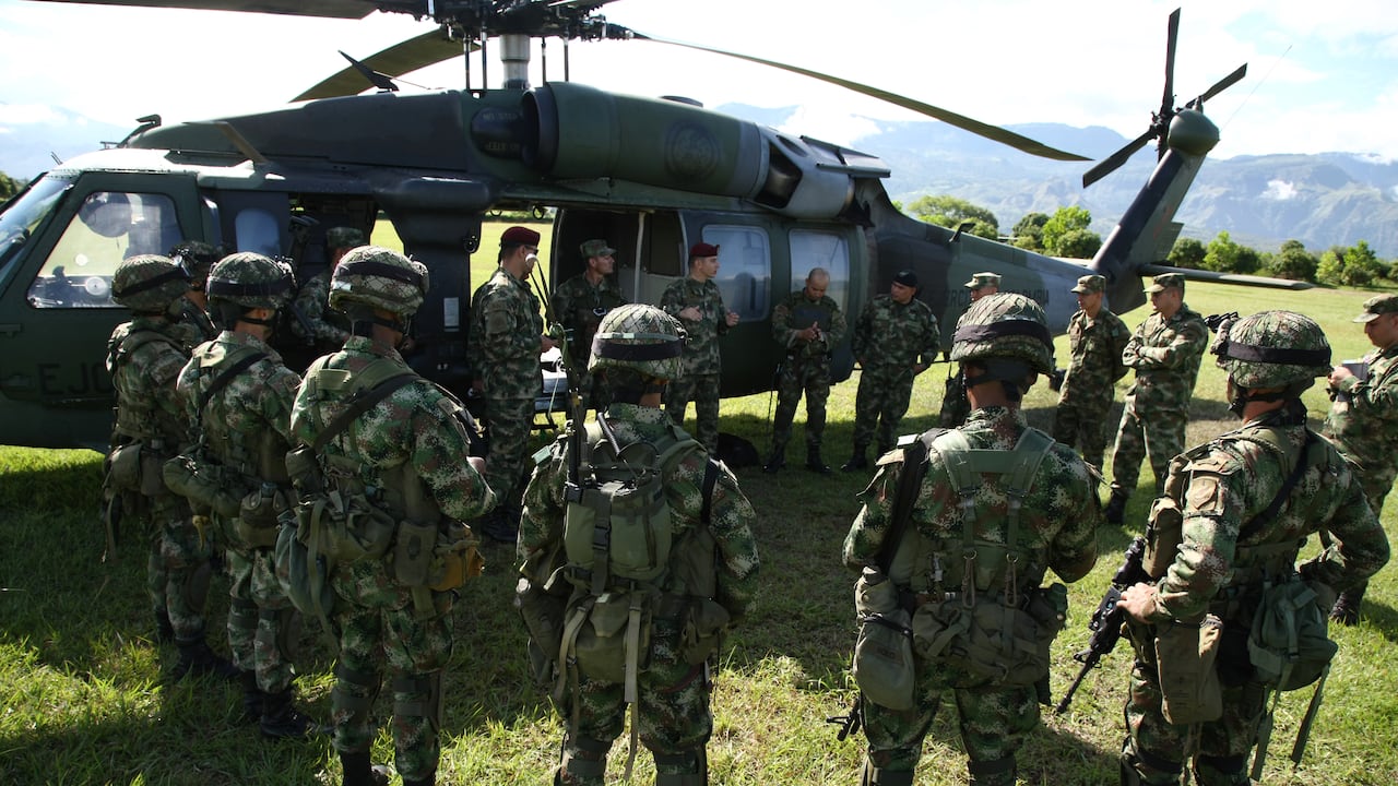 Enfrentamientos en zona rural de Argelia, Cauca. Foto de referencia