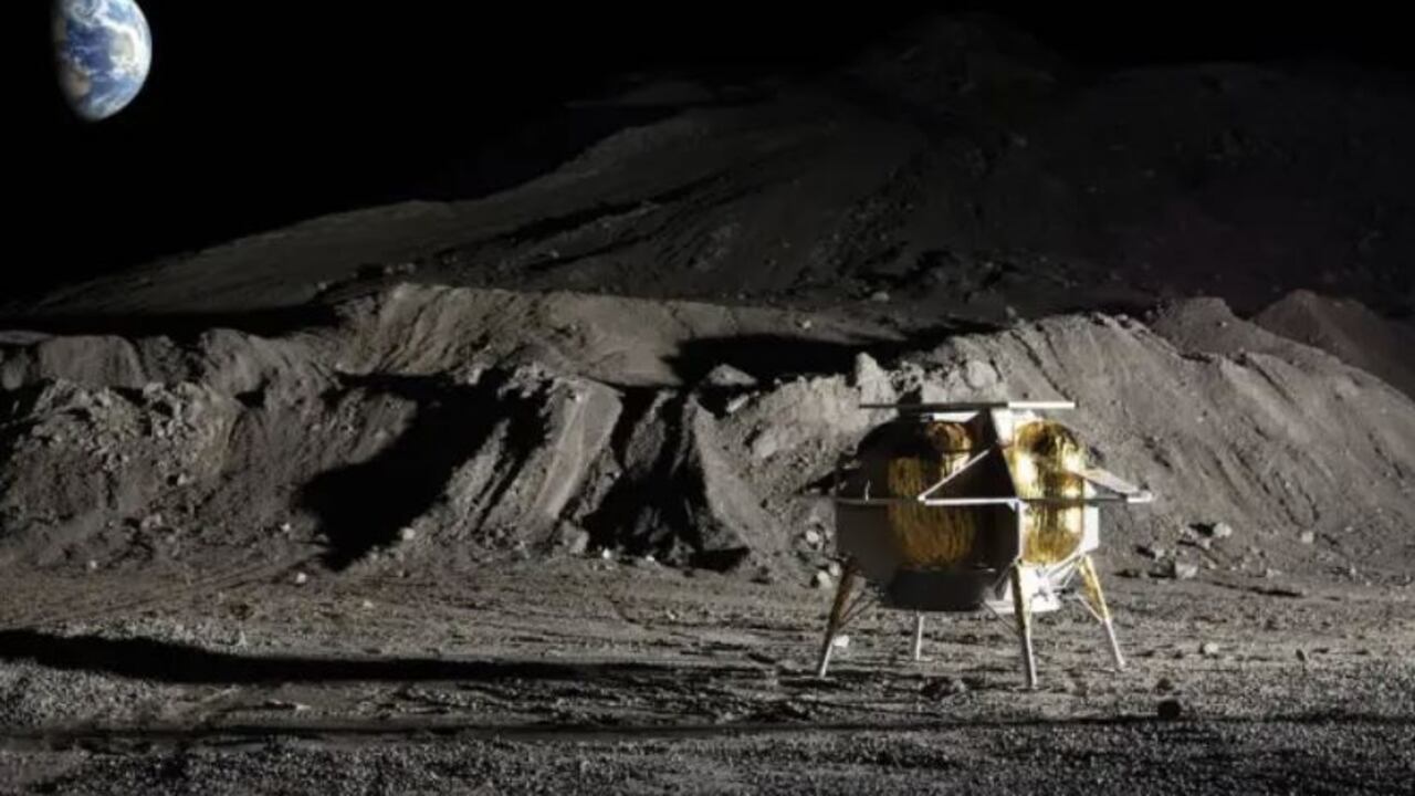 Ilustración del vehículo Peregrine Mission 1