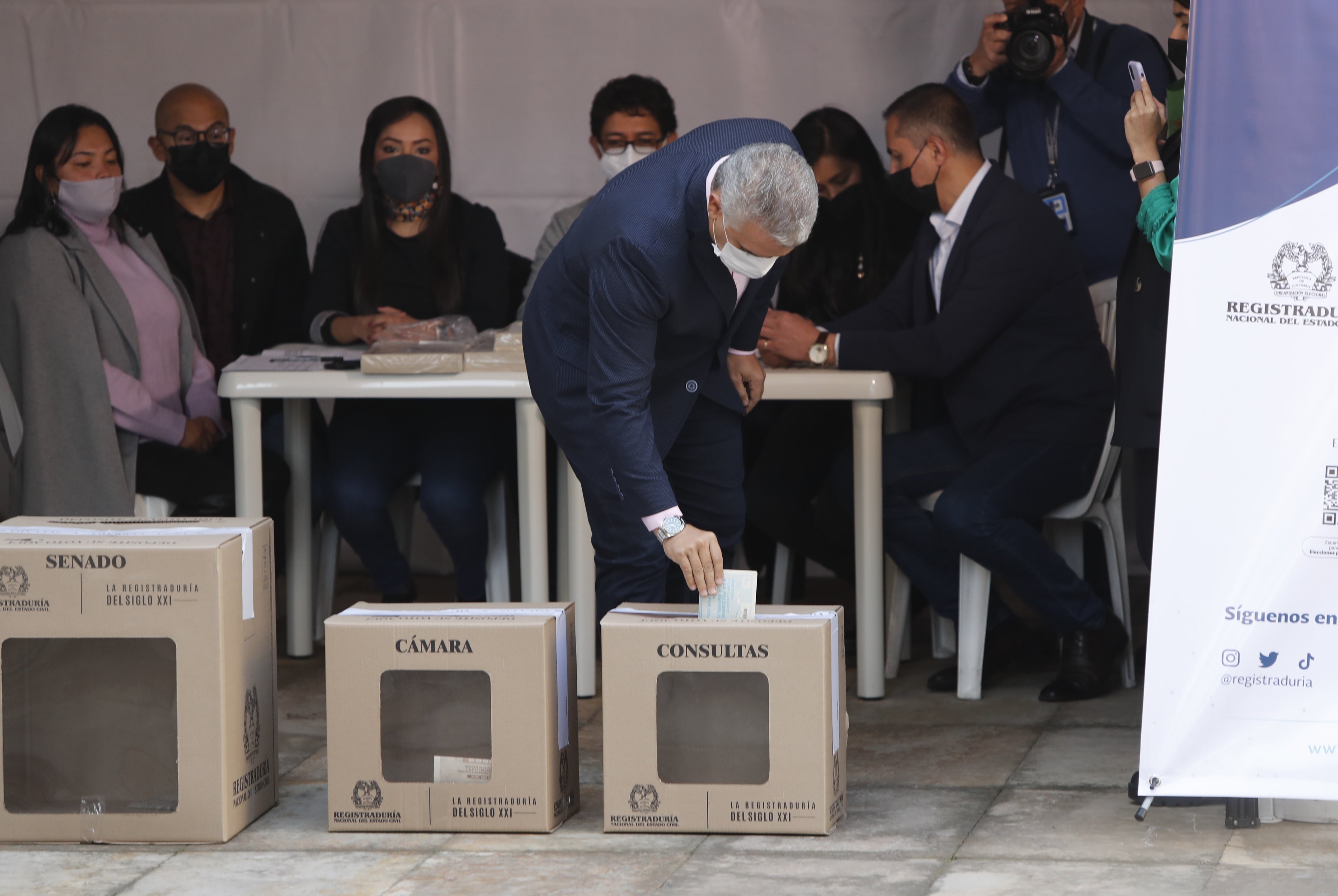 Presidente Iván Duque Vota