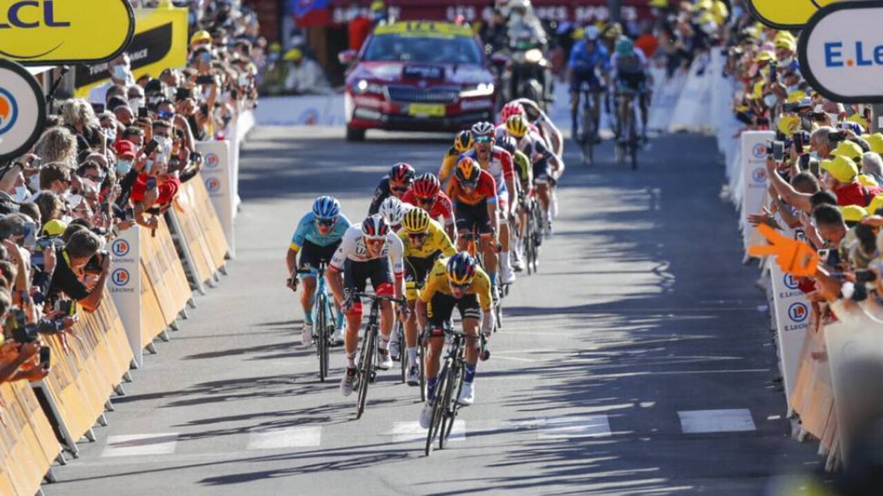 Final de la etapa 4 del Tour de Francia 2020.