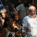 Luiz Inácio Lula da Silva durante una gira de campaña en el Amazonas.