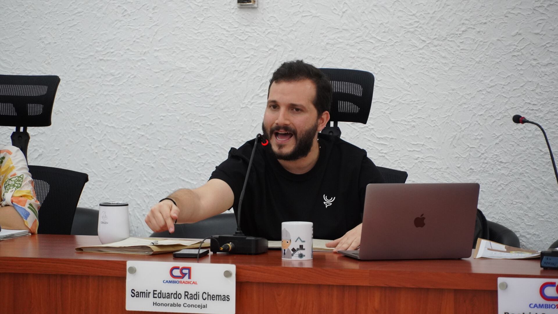 Samir Radi, presidente del Concejo de Barranquilla.
