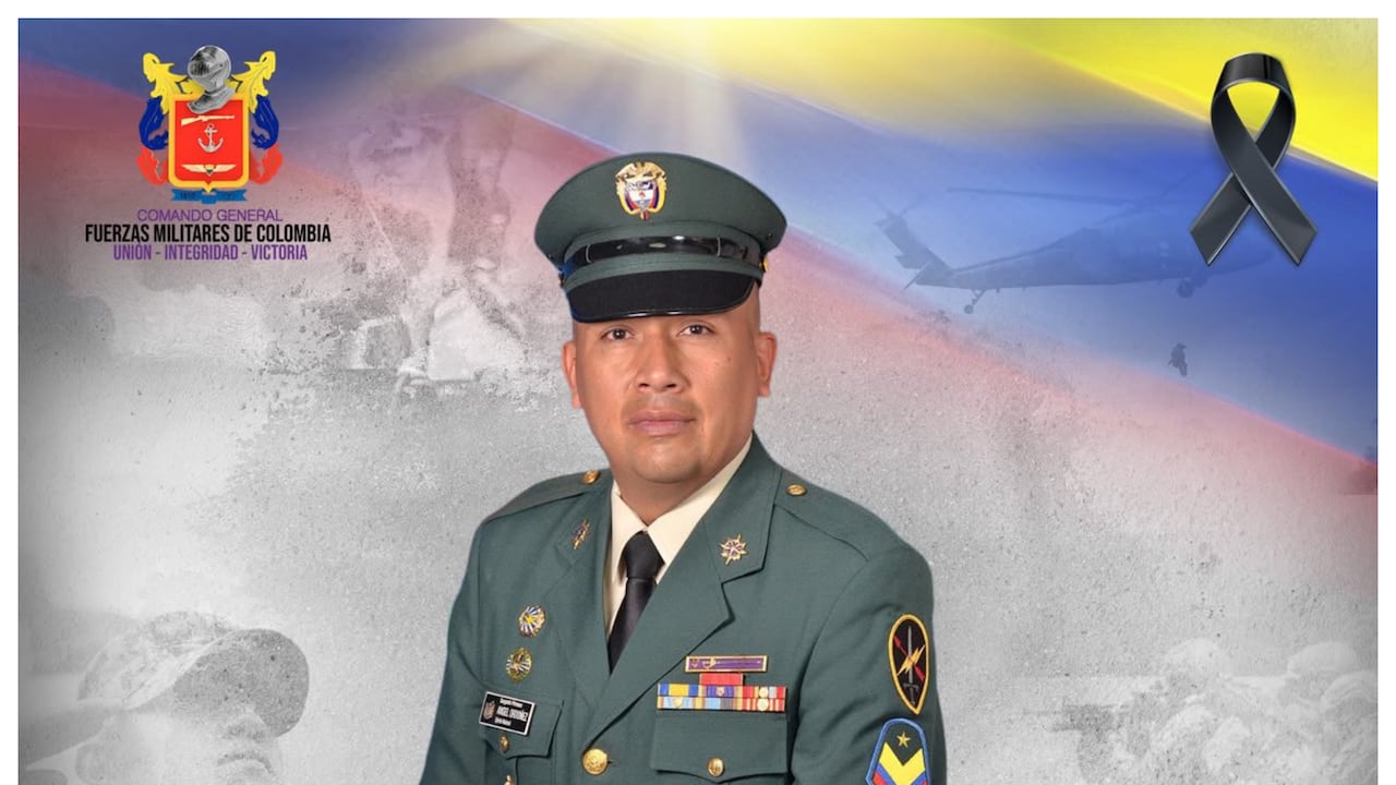 El sargento primero Ángel David Ordóñez murió en la emboscada en Popayán.