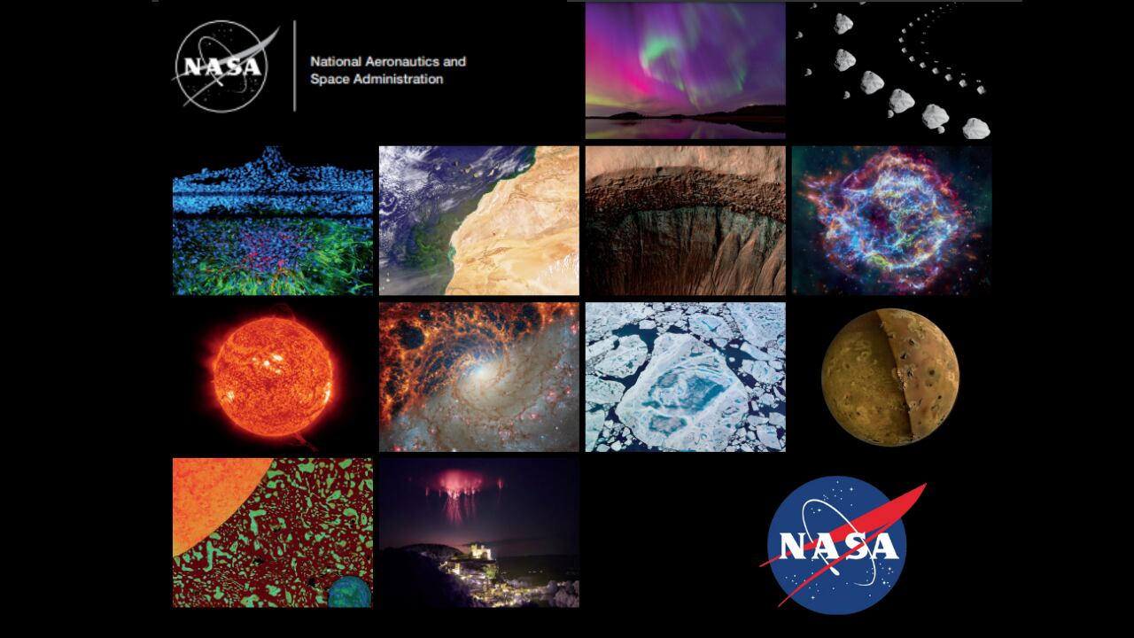 El Calendario Científico 2025 de la NASA está disponible para su descarga, con impresionantes fotos del espacio y la ciencia.