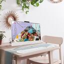 La pantalla 4K de este All in One es compatible con HDR y las opciones ultrarrápidas de Wi-Fi 6, lo que permite que el usuario complete sus tareas sin interrupciones.