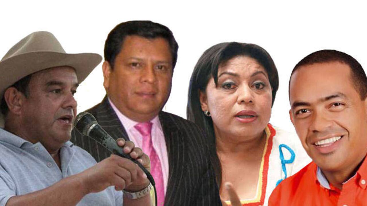 Fabio Velásquez (ex alcalde de Riohacha), Héctor Antonio Amado (ex alcalde de Sáchica), Oneida Pinto (ex gobernadora de Guajira) y Manuel Antonio Carebilla (ex gobernador de Amazonas) son algunos de los gobernantes de Cambio Radical en problemas con la justicia.