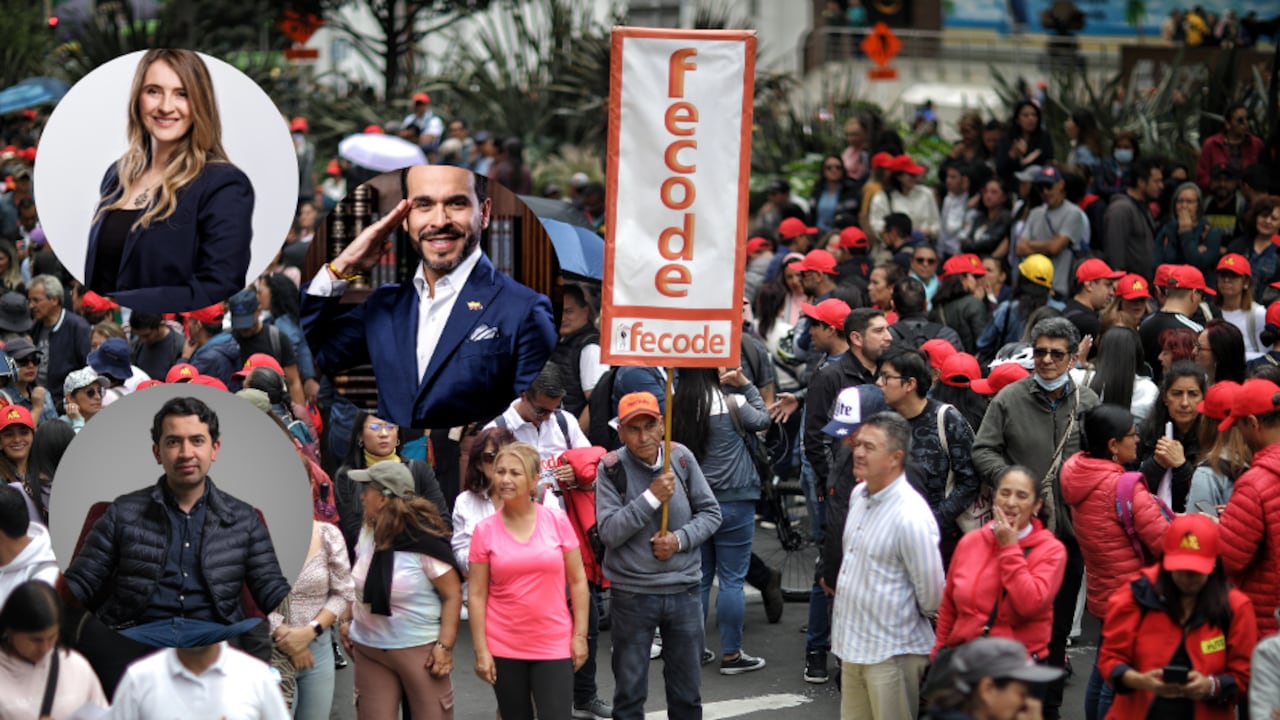 Fecode, Daniel Briceño, Abelardo de la Espriella y Paloma Valencia.