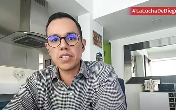 El periodista Diego Guauque en Vicky en Semana.