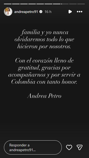 Pronunciamiento Andrea Petro