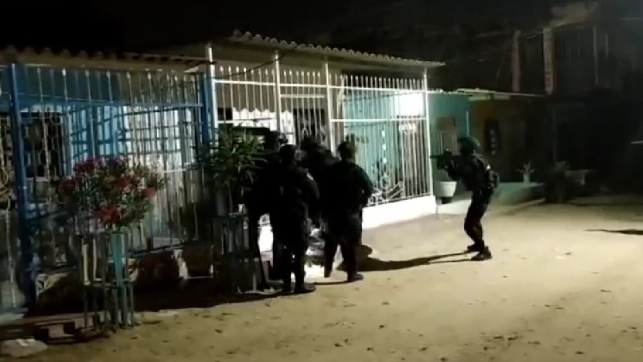 Operativo de la Policía contra la extorsión.