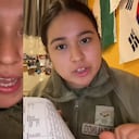 La joven latina mostró su comprobante de nómina y contó todos los detalles de su salario