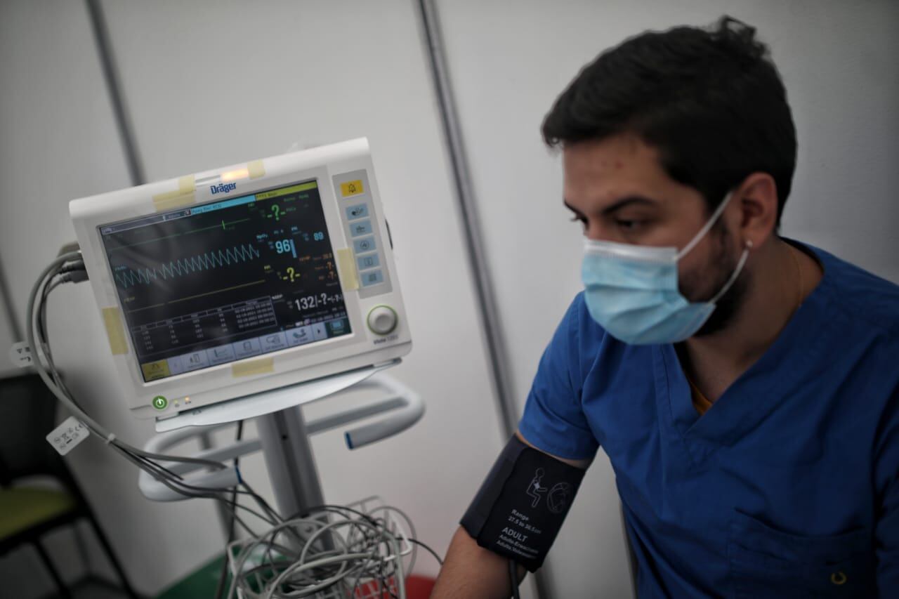 Primer día Jornada de vacunación contra Covid19 al  personal medico de primera linea