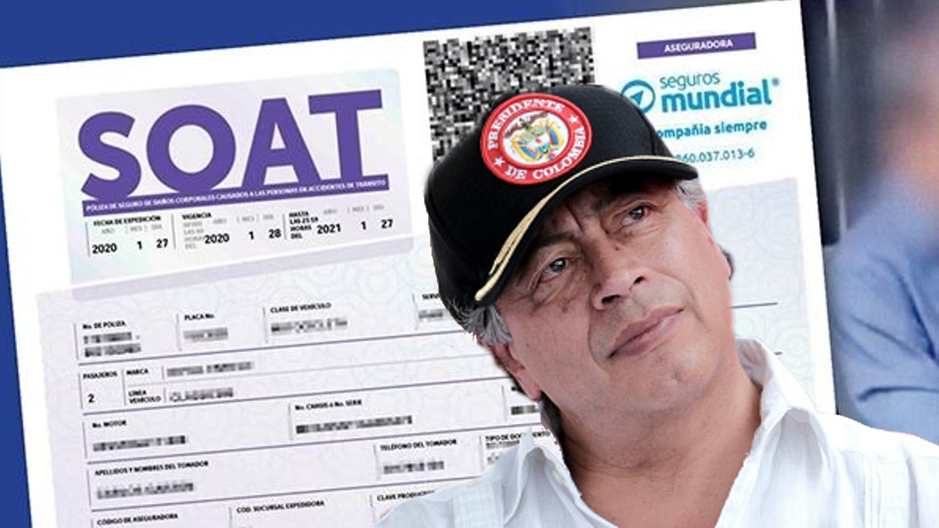 El presidente Petro se refirió a cobrar SOAT más caro a vehículos "cuatro puertas".