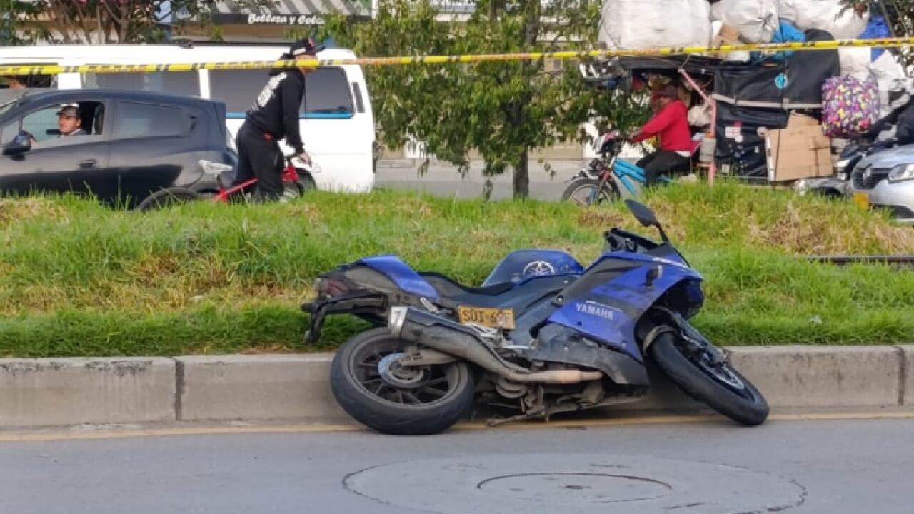 El accidente se registró en la madrugada de este sábado en el norte de Bogotá.