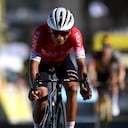 ALPE D'HUEZ, FRANCE - JULY 14: Nairo Alexander Quintana Rojas of Colombia and Team Arkéa - Samsic crosses the finishing line during the 109th Tour de France 2022, Stage 12 a 165,1km stage from Briançon to L'Alpe d'Huez 1471m / #TDF2022 / #WorldTour / on July 14, 2022 in Alpe d'Huez, France. (Photo by Alex Broadway/Getty Images)