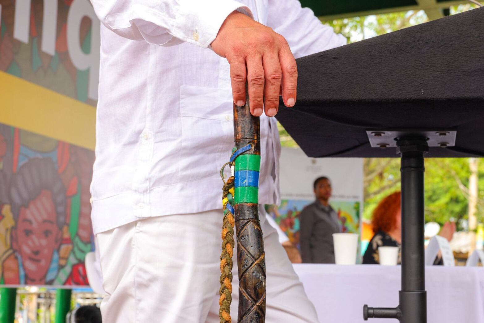 Bastón de mando entregado al presidente Petro.