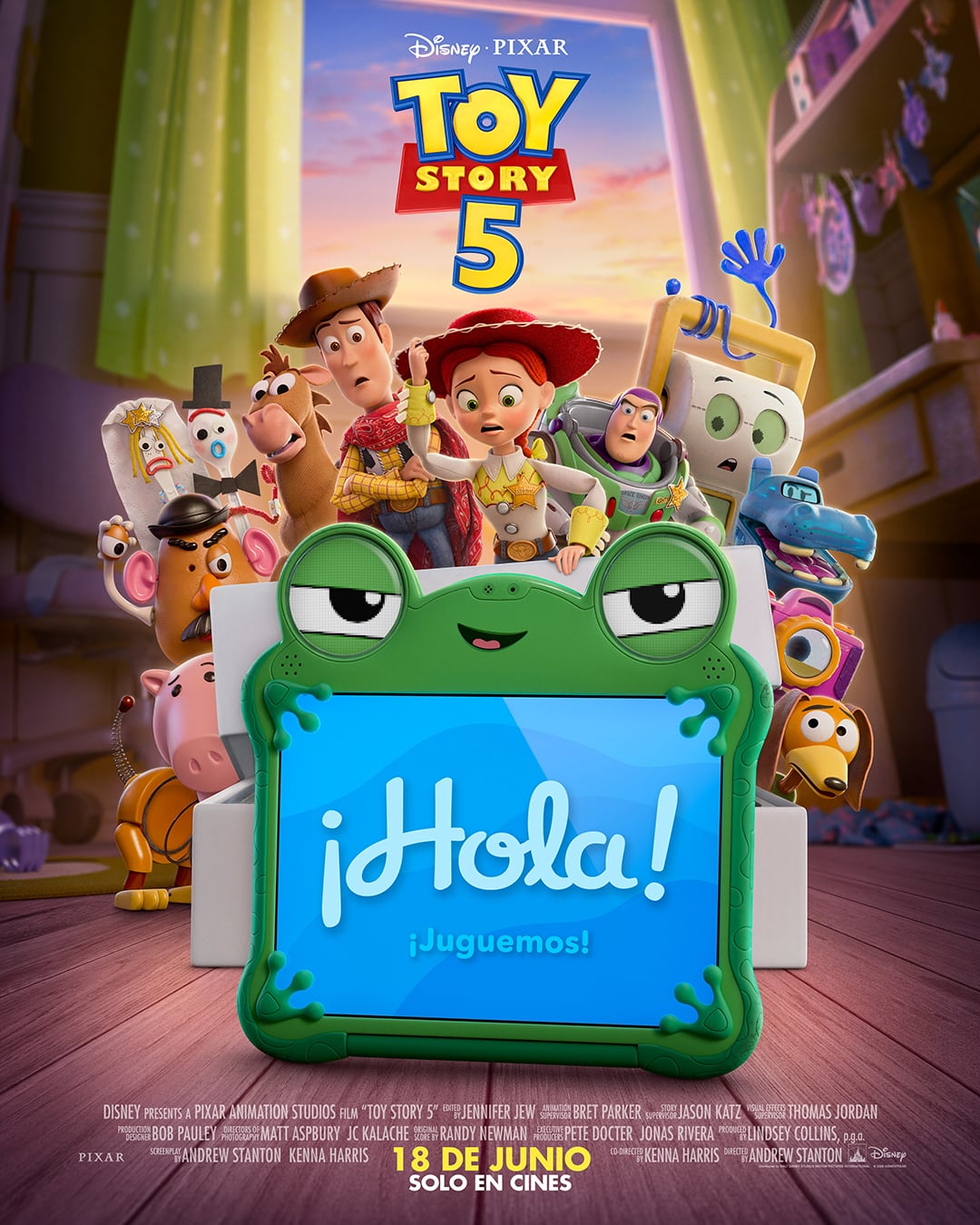 Una tablet entra en la escena...