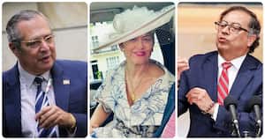 Iván Name, Verónica Alcocer y Gustavo Petro.