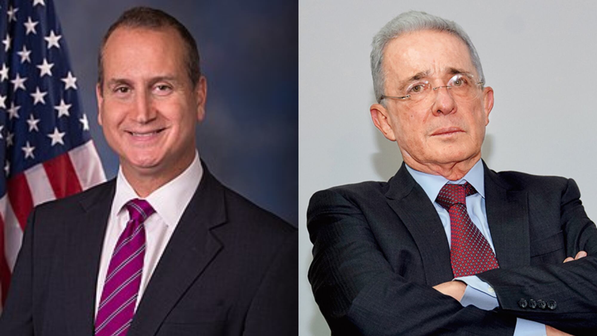 Mario Díaz-Balart y Álvaro Uribe Vélez.