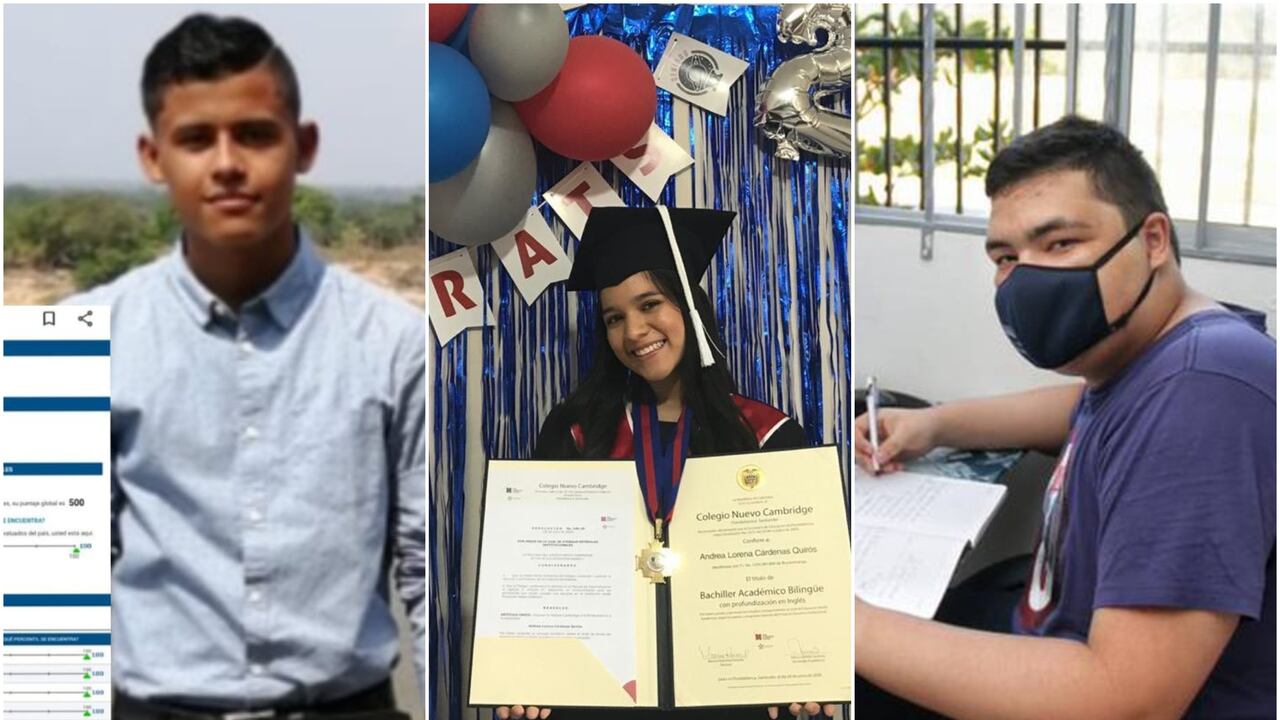 Luis Ángel Vargas del Meta, Andrea Lorena Cárdenas de Santander y Alejandro Salas del Atlántico.