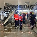 ¡Grave accidente! Cayó el cielo raso del centro comercial Diamante en Medellín