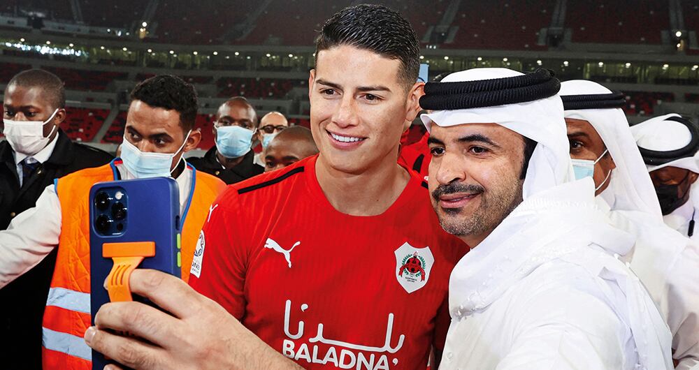  James tendrá nuevos retos en Catar: la liga, la Champions de Asia y la posibilidad de jugar su tercer mundial.