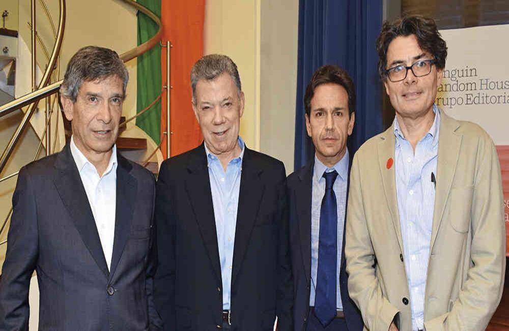 Rafael Pardo, Juan Manuel Santos, Daniel Mejía y Alejandro Gaviria. 