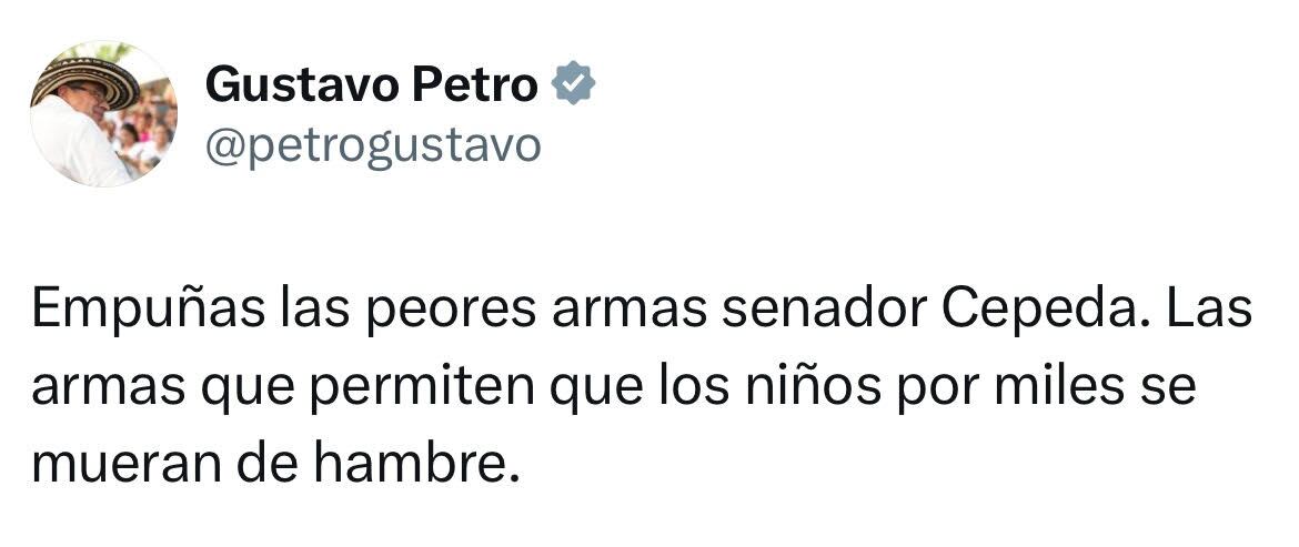 Mensaje presidente Gustavo Petro