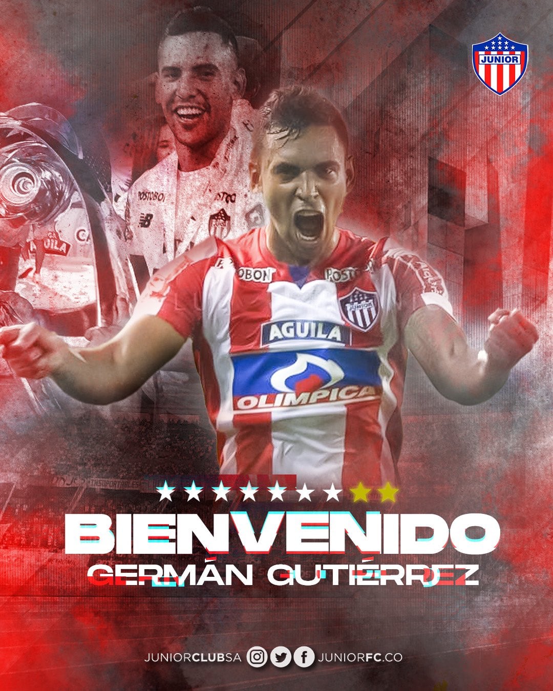 El defensor fue anunciado como nuevo refuerzo de Junior.