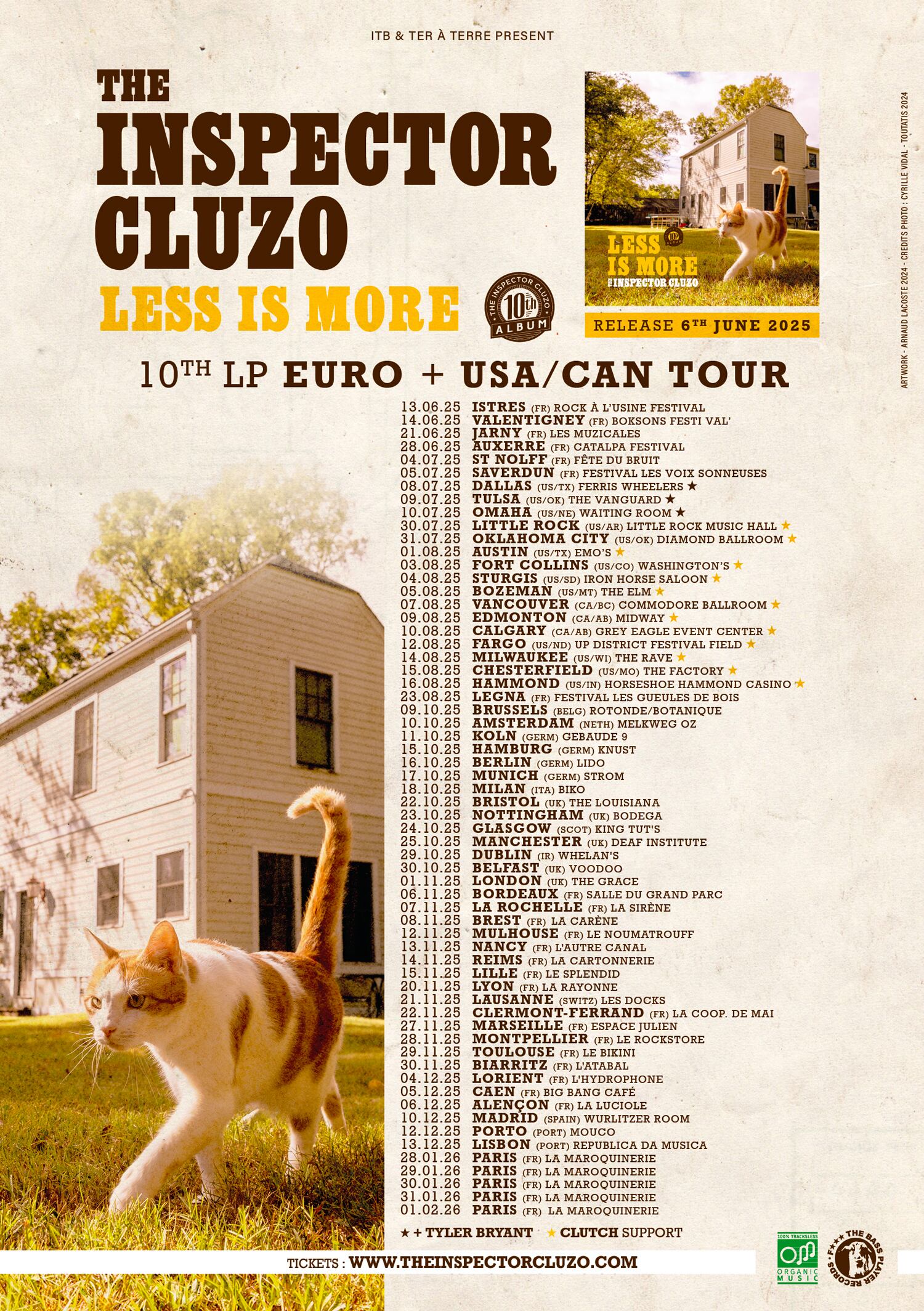 Entre junio y los primeros meses de 2026 tocarán en Europa y Norteamérica.