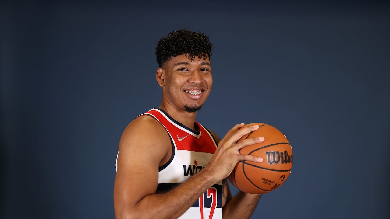 WASHINGTON, DC - SEPTEMBER 27: Jaime Echenique #12 of the Washington Wizards poses during media day at Entertainment & Sports Arena